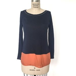 ZARA - Colorblock knit Tunic Top